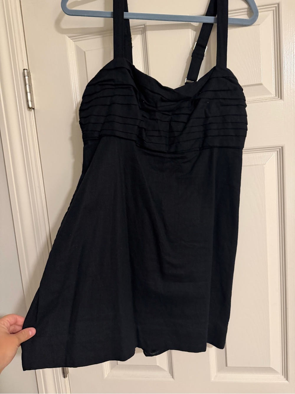 Abercrombie Black ruched romper